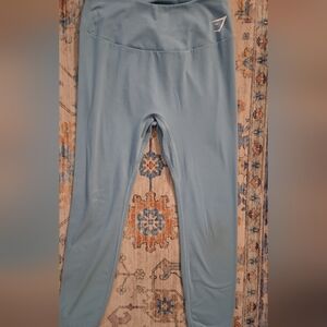 Gymshark High-Waist Leggings in Light Blue